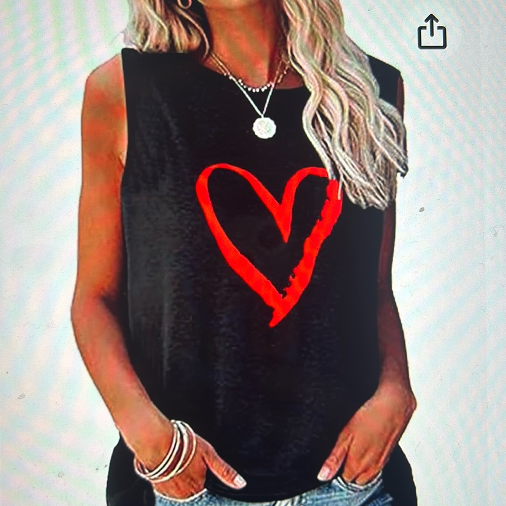 MAGICMK Womens Tank Tops Summer Casual Sleeveless Shirts Loose Fit size L